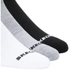 Skechers 3 poros trumpų kojinių S114235-BKWG Balta 43-46