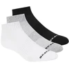 Skechers 3 porų unisex kilpinės medžiagos trumpaaulės kojinės S111035-107 baltos 43-46