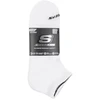 Skechers 3 porų unisex kilpinės medžiagos trumpaaulės kojinės S111035-107 baltos 43-46