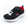 Skechers Bounder vaikiški sportiniai batukai su lipukais, lengvi, madingi, juodi