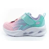 Skechers Color Breeze LED vaikiški sportiniai bateliai mergaitėms turkio spalvos