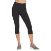 Skechers Go Walk Aukšto liemens Kapri Šortai W2CP2-BLK Juoda XS