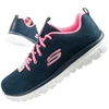 Skechers Graceful-Get moteriški sportiniai bateliai, patogūs, lengvi, kvėpuojantys, tamsiai mėlyni