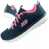 Skechers Graceful-Get moteriški sportiniai bateliai, patogūs, lengvi, kvėpuojantys, tamsiai mėlyni