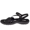 Skechers Reggae Slim - Vasaros karštis Basutės 163116-BBK Juodos 35