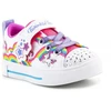 Skechers S-Lights Girls Twinkle Sparks Jumpin Clouds Jr 314809N-WMLT batai
