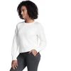 Skechers Skechluxe Elevate džemperis su apvalia iškirpte LT152-OFWT baltas L