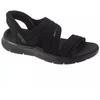 Skechers Slip-Ins: Go Walk Flex Sandalai - Patrauklūs 141482-BBK Juodi 36