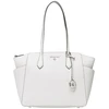 Skórzana torebka tote Michael Kors 30S2S6AT2L, optinė biel
