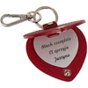 Skórzany Pakabutis serce su Twoim napisem personalizowany prezent E25s165