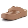 Šlepetės per pirštą CROCS GATAWAY PLATFORM FLIP, pieninio šokolado spalva, 209410-2JJ