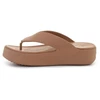 Šlepetės per pirštą CROCS GATAWAY PLATFORM FLIP, pieninio šokolado spalva, 209410-2JJ