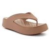 Šlepetės per pirštą CROCS GATAWAY PLATFORM FLIP, pieninio šokolado spalva, 209410-2JJ