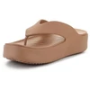 Šlepetės per pirštą CROCS GATAWAY PLATFORM FLIP, pieninio šokolado spalva, 209410-2JJ