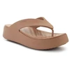 Šlepetės per pirštą CROCS GATAWAY PLATFORM FLIP, pieninio šokolado spalva, 209410-2JJ