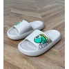 Šlepetės vaikiškos pilkos su dinozauro piešiniu Baby