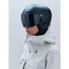 Slidinėjimo šalmas su skydeliu POC Obex Visor, matinis juodas