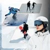 „Qunature 10130003001“ slidinėjimo šalmas su ausinėmis snieglentei (58–61 cm) – Baltas