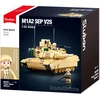 Sluban M1A2 SEP V2 Abrams kovinio tanko konstruktorius – 781 detalių, 29 cm, 6+