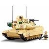 Sluban M1A2 SEP V2 Abrams kovinio tanko konstruktorius – 781 detalių, 29 cm, 6+