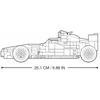 Sluban F10 sportinio automobilio RC konstruktorius, 423 det., 25,1 cm, 6+