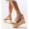Smėlinės platforminės espadrilės
