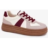 Smėlio ir bordo spalvos sportbačiai Step in style