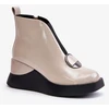 Smėlio spalvos aulinukai su platforma Step in style