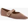 Smėlio spalvos balerinos su sagtimi Step in style