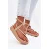 Smėlio spalvos basutės su kulnu Step in style