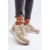 Smėlio spalvos Faux Leather Sneakers Kaimans