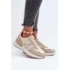 Smėlio spalvos Faux Leather Sneakers Kaimans