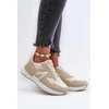 Smėlio spalvos Faux Leather Sneakers Vinelli
