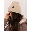 Kepurė Czapka-SR-CZ-2608.99-smėlio spalva