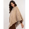 Smėlio spalvos oversize pončas