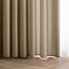 Smėlio spalvos užuolaida su kilpomis Oxford Carli Restilo 200 × 250 cm