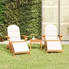 Lauko baldų komplektas Sodo adirondack komplektas, 3 dalių, akacijos medienos masyvas