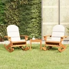 Lauko baldų komplektas Sodo adirondack komplektas, 3 dalių, akacijos medienos masyvas