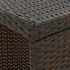 Lauko baldų komplektas Sodo komplektas su pagalvėmis, 5 dalių, rudas, poliratanas