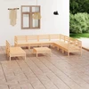 Lauko baldų komplektas Sodo poilsio baldų komplektas, 10 dalių, pušies masyvas