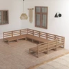 Lauko baldų komplektas Sodo poilsio baldų komplektas, 9 dalių, pušies medienos masyvas
