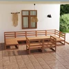 Lauko baldų komplektas Sodo poilsio baldų komplektas, 9 dalių, pušies medienos masyvas
