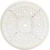 Sodo staliukas, baltos spalvos, 90x90x74cm, lietas aliuminis