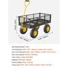 VEVOR Plieninė sodo vėžimėlis vežimėlis 226 kg talpos