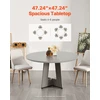 VEVOR 120 cm apvalus medinis valgomojo stalas