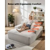 Sofa VEVOR Modernus fotelis-gultas su pagalvėmis