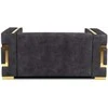 Sofa PALLAZO 2S Dwuosobowa Juodai/Złota