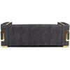 PALLAZO 3S Trivietė sofa, juoda/auksinė, aksominė, modernus žavesys