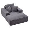 Sofa VEVOR miegamojo krėslas su pagalvėlėmis