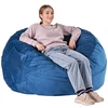 Sofa VEVOR Apvalus sėdmaišis su nuimamu ir plaunamu užvalkalu suaugusiems mėlynas